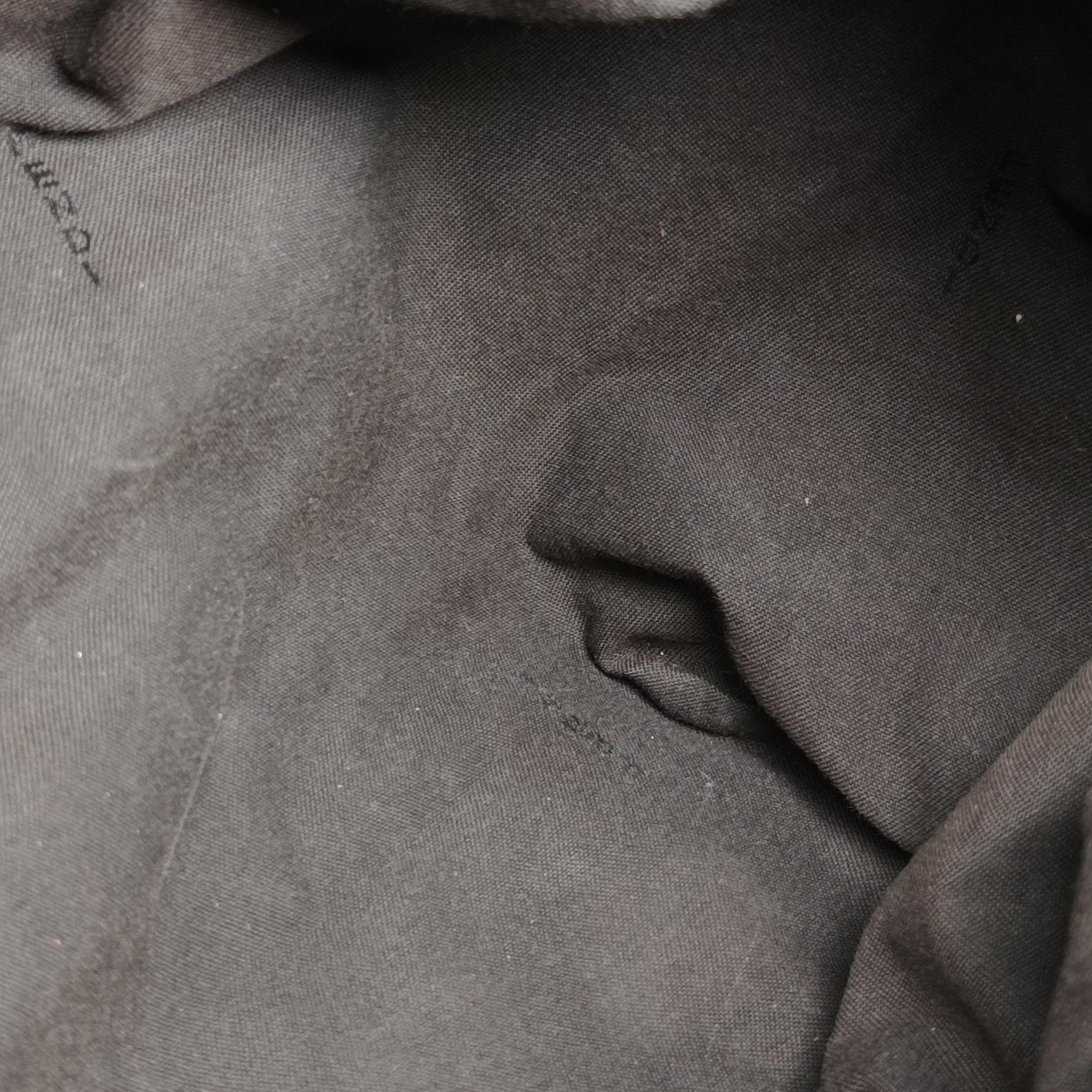 Pre-owned Fendi Zucca Print Black Suede 8BH186 handbag | stylenewstar