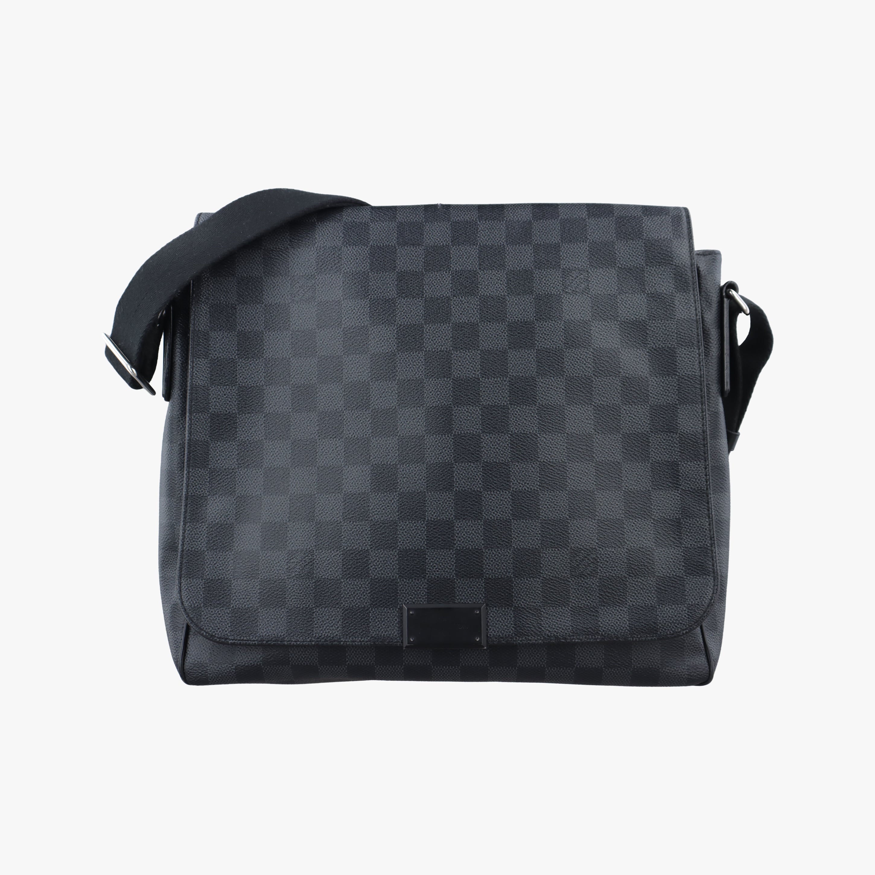 Vintage Louis Vuitton DANIEL MM Noir Damier Graphite N58029 shoulderbag | stylenewstar