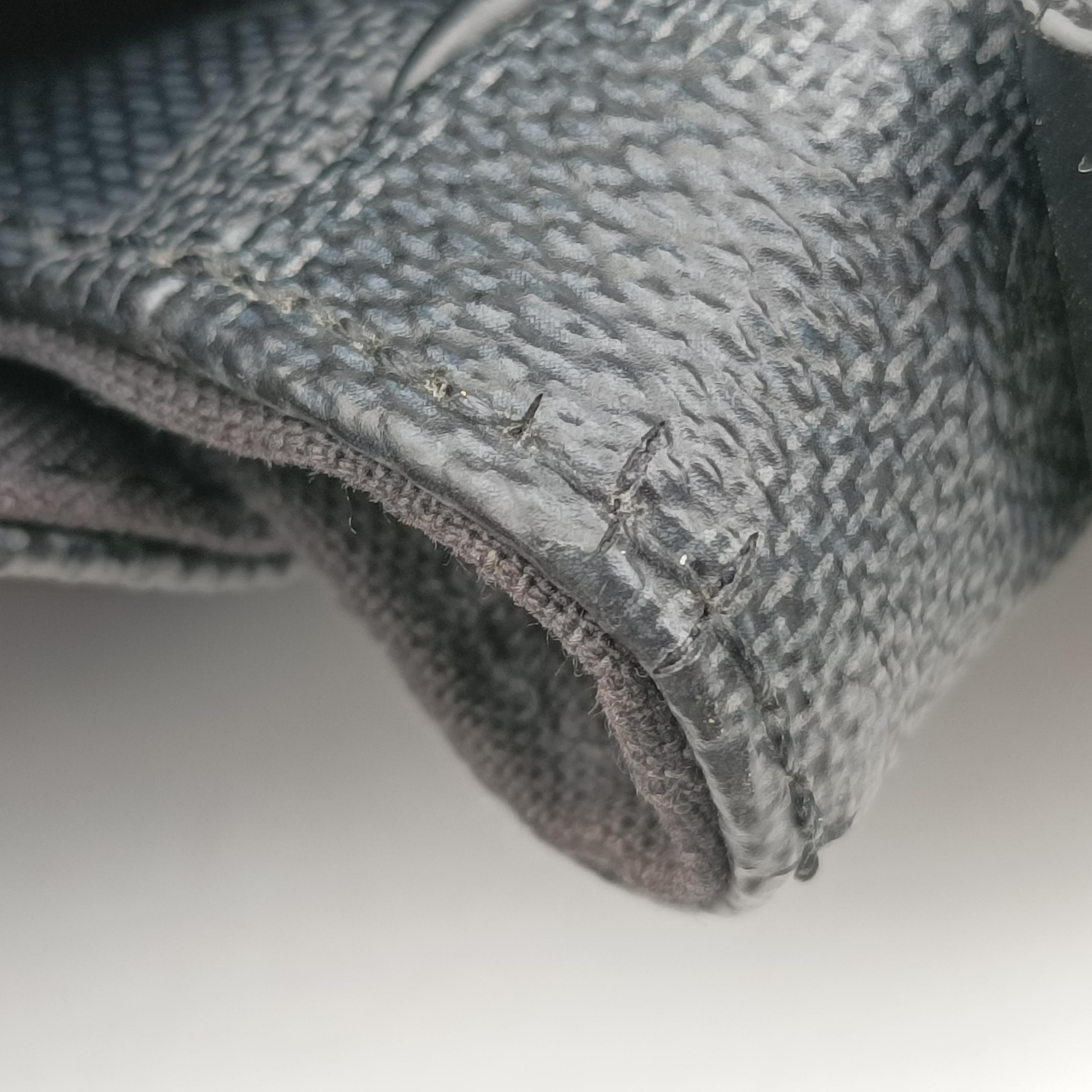 Vintage Louis Vuitton DANIEL MM Noir Damier Graphite N58029 shoulderbag | stylenewstar