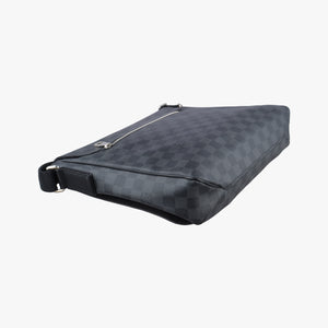 Vintage Louis Vuitton DANIEL MM Noir Damier Graphite N58029 shoulderbag | stylenewstar