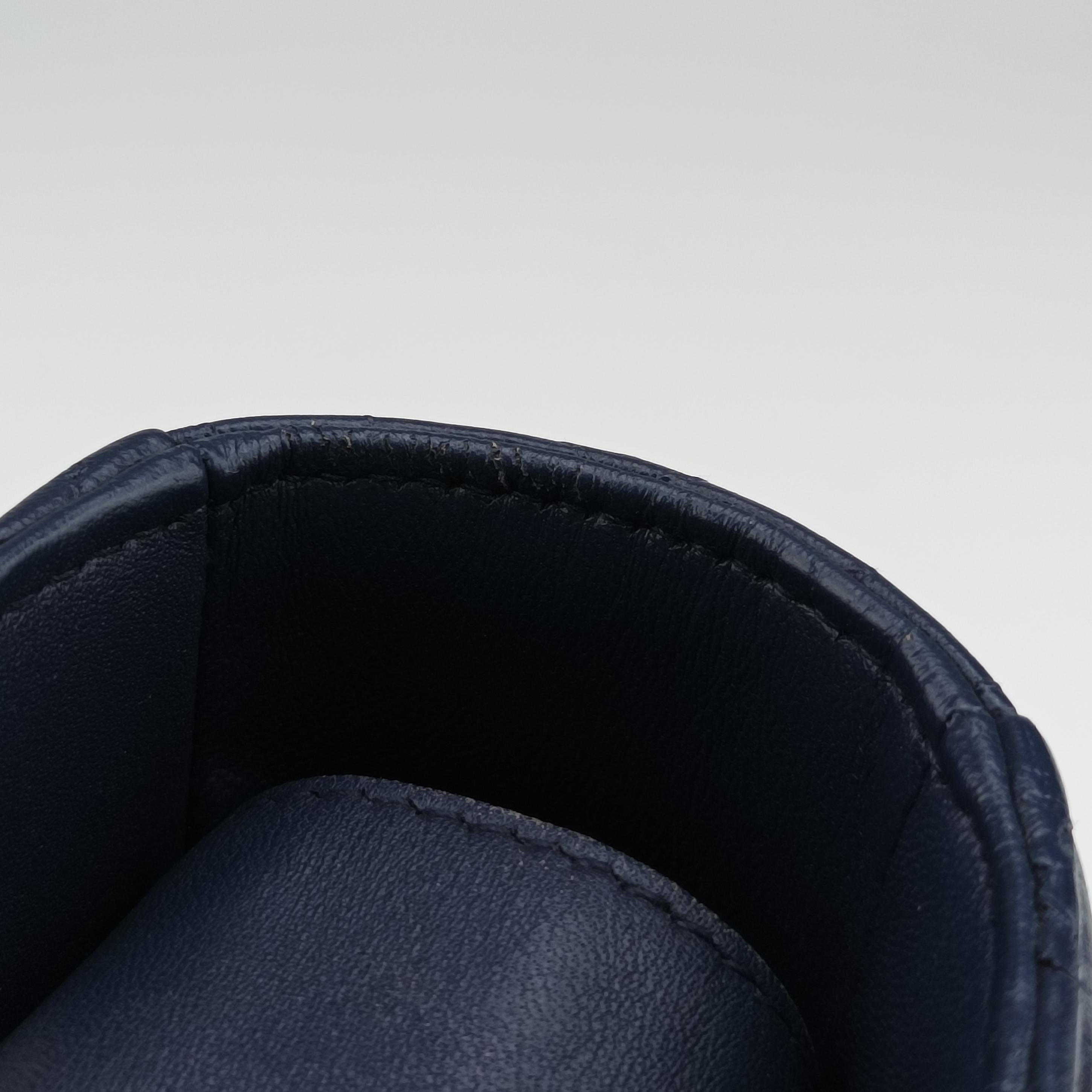 Vintage Christian Dior Lady Dior Navy lambskin  shoulderbag | stylenewstar