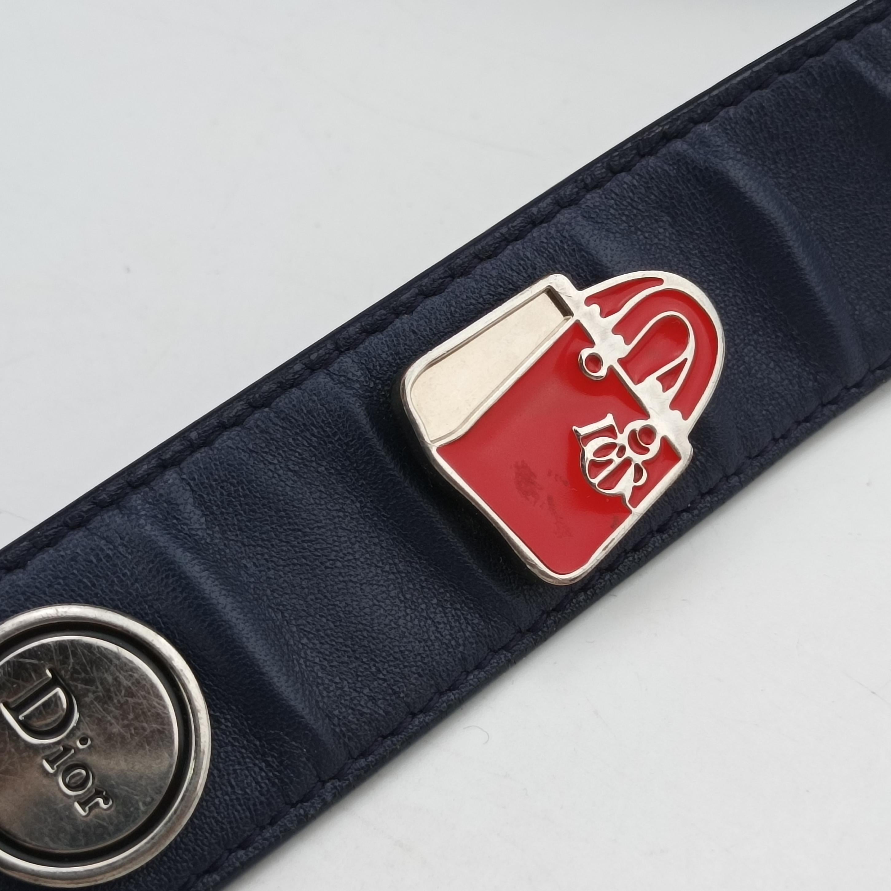 Vintage Christian Dior Lady Dior Navy lambskin  shoulderbag | stylenewstar