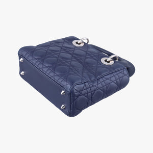 Vintage Christian Dior Lady Dior Navy lambskin  shoulderbag | stylenewstar