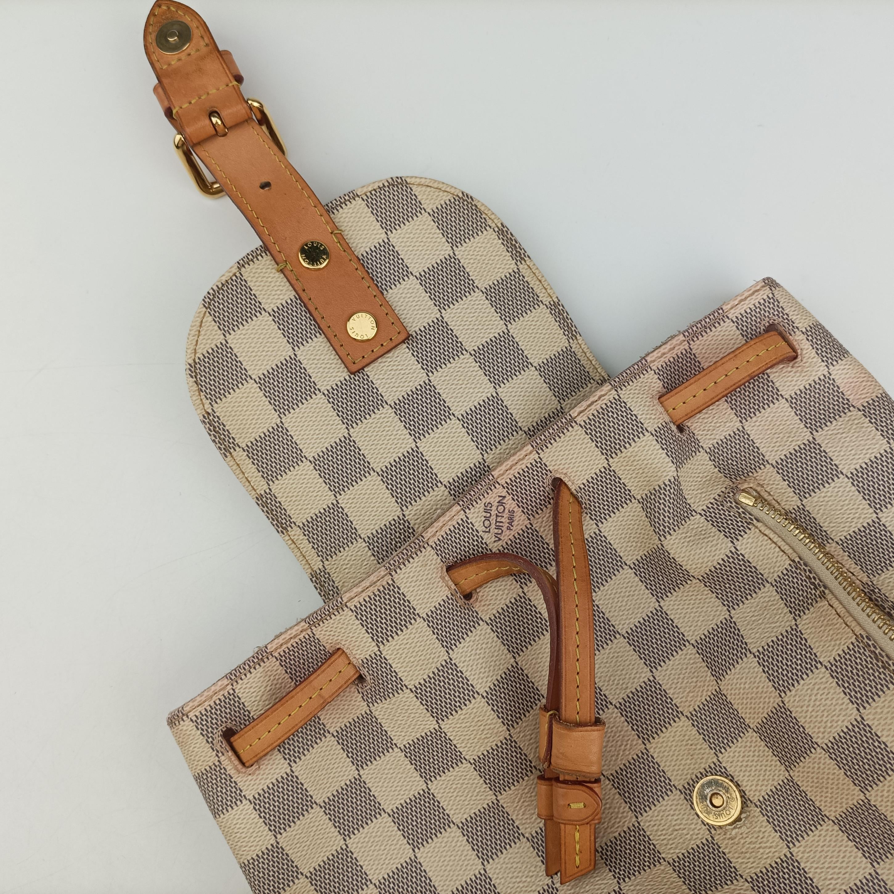 Pre-owned Louis Vuitton Sperone BB Azur Damier Canvas N44026 backpack/rucksack | stylenewstar