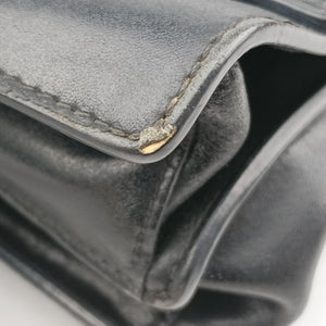 Pre-owned Fendi KAN I Black Leather 8M0381 shoulderbag | stylenewstar