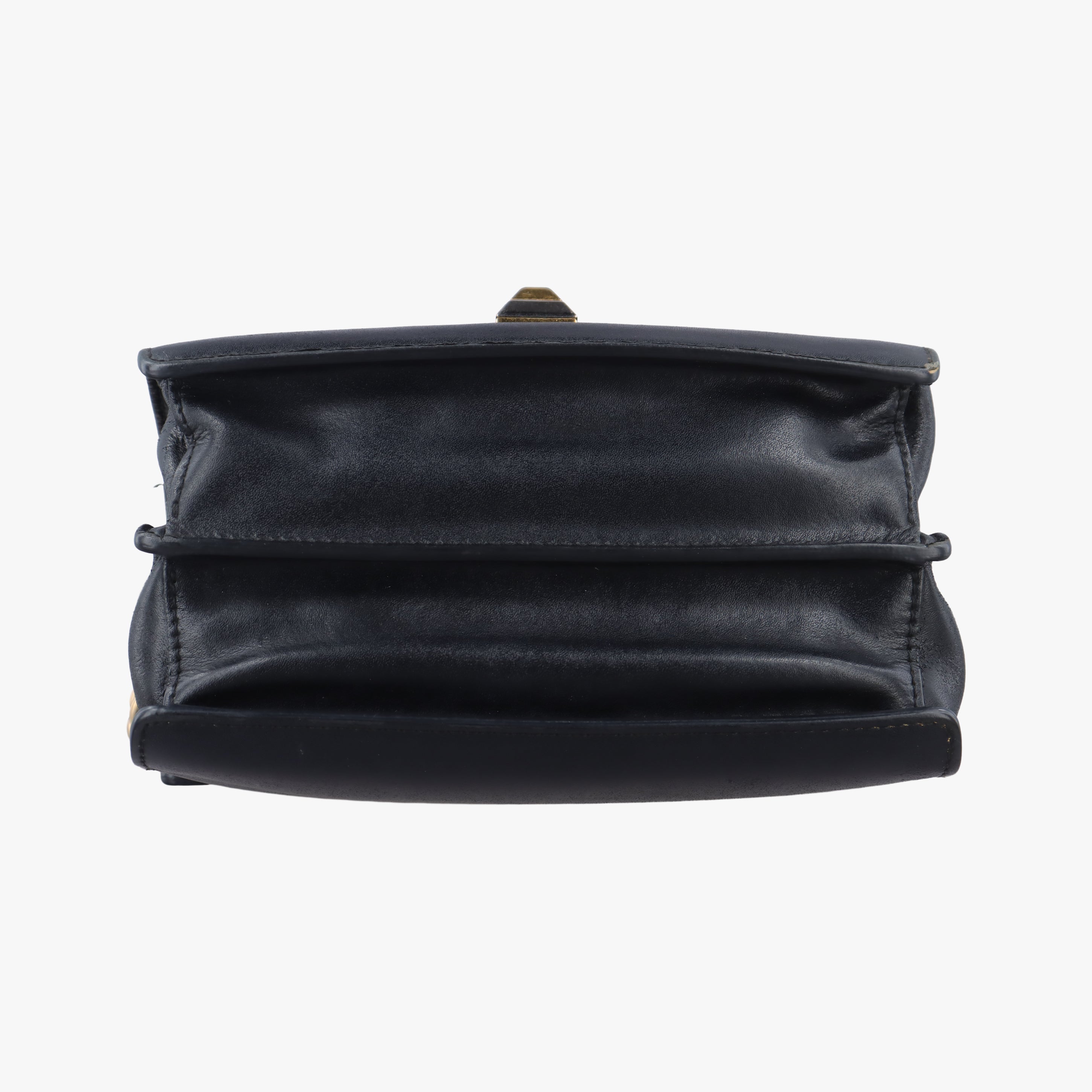 Pre-owned Fendi KAN I Black Leather 8M0381 shoulderbag | stylenewstar