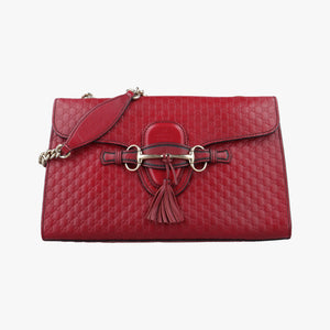 Secondhand Gucci Emily Red Leather 449635 shoulderbag | stylenewstar