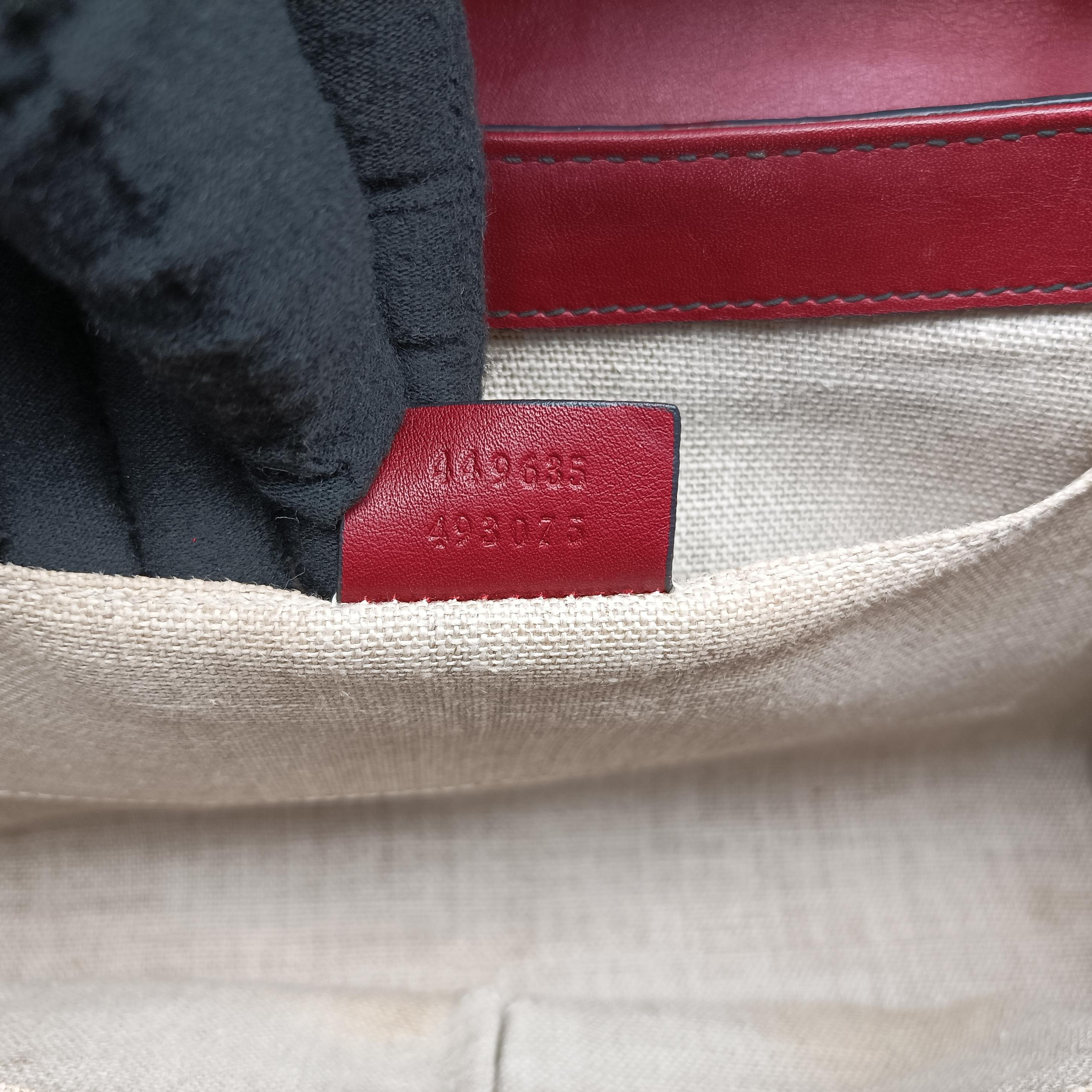 Secondhand Gucci Emily Red Leather 449635 shoulderbag | stylenewstar
