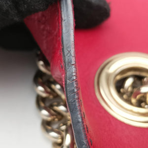 Secondhand Gucci Emily Red Leather 449635 shoulderbag | stylenewstar