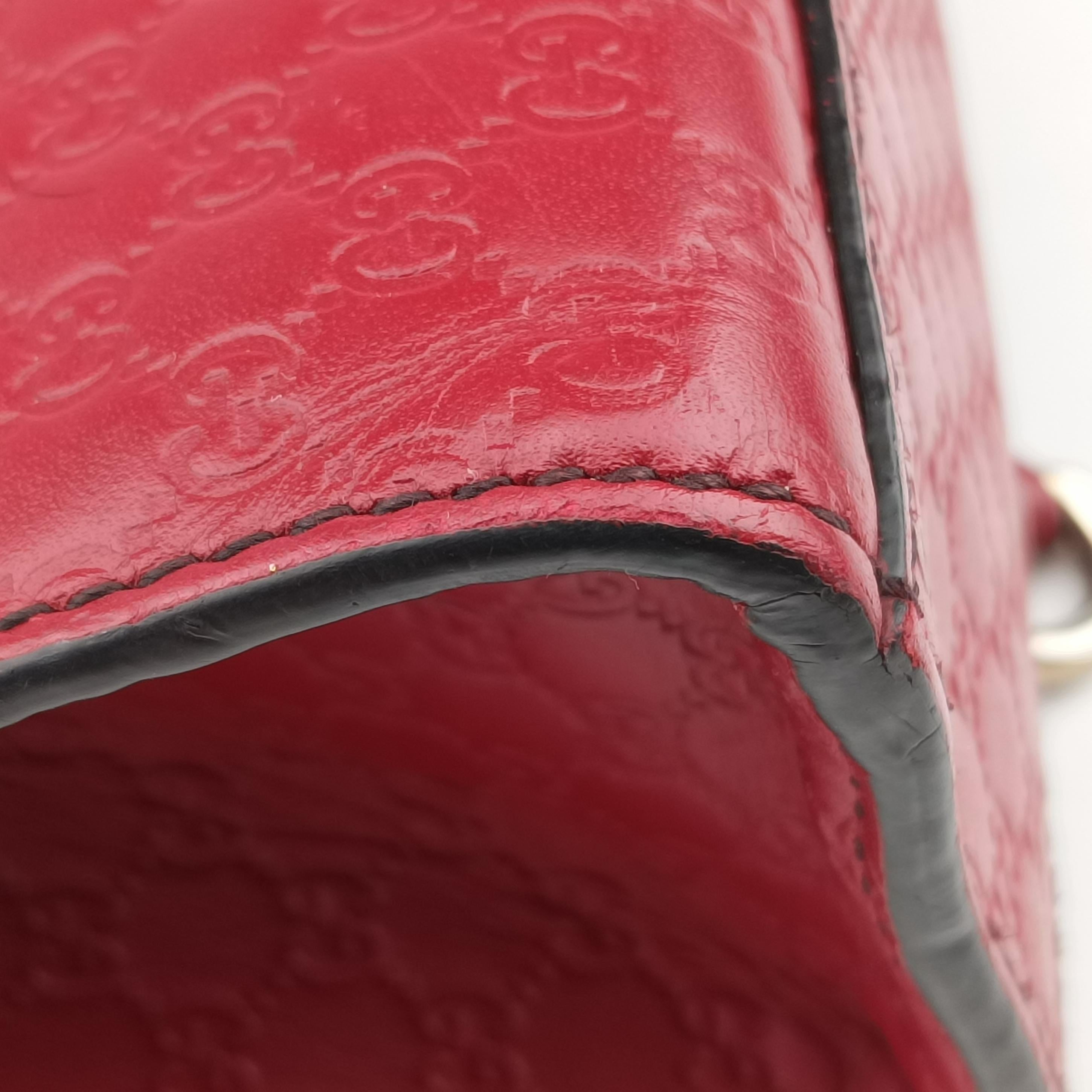 Secondhand Gucci Emily Red Leather 449635 shoulderbag | stylenewstar