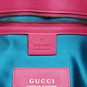 Pre-owned Gucci GG Marmont Pink velour 443497 shoulderbag | stylenewstar