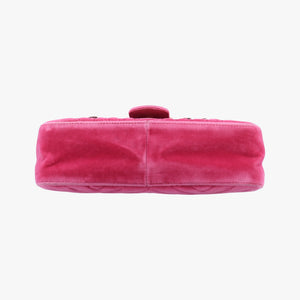 Pre-owned Gucci GG Marmont Pink velour 443497 shoulderbag | stylenewstar