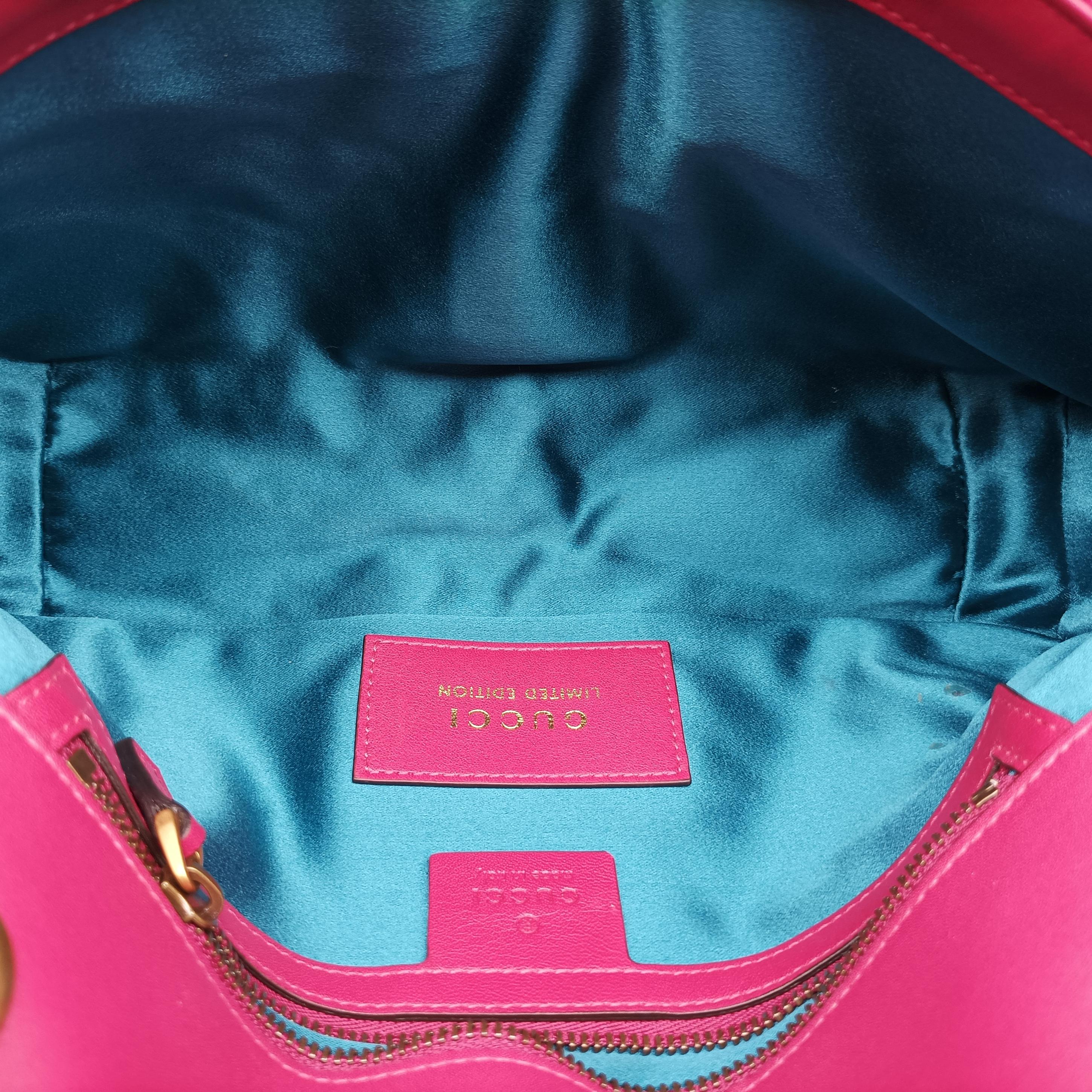 Pre-owned Gucci GG Marmont Pink velour 443497 shoulderbag | stylenewstar