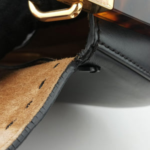 Vintage Fendi Moonlight Black Leather 8BT346 shoulderbag | stylenewstar