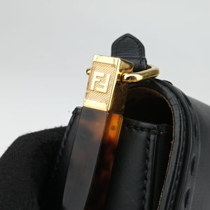 Vintage Fendi Moonlight Black Leather 8BT346 shoulderbag | stylenewstar