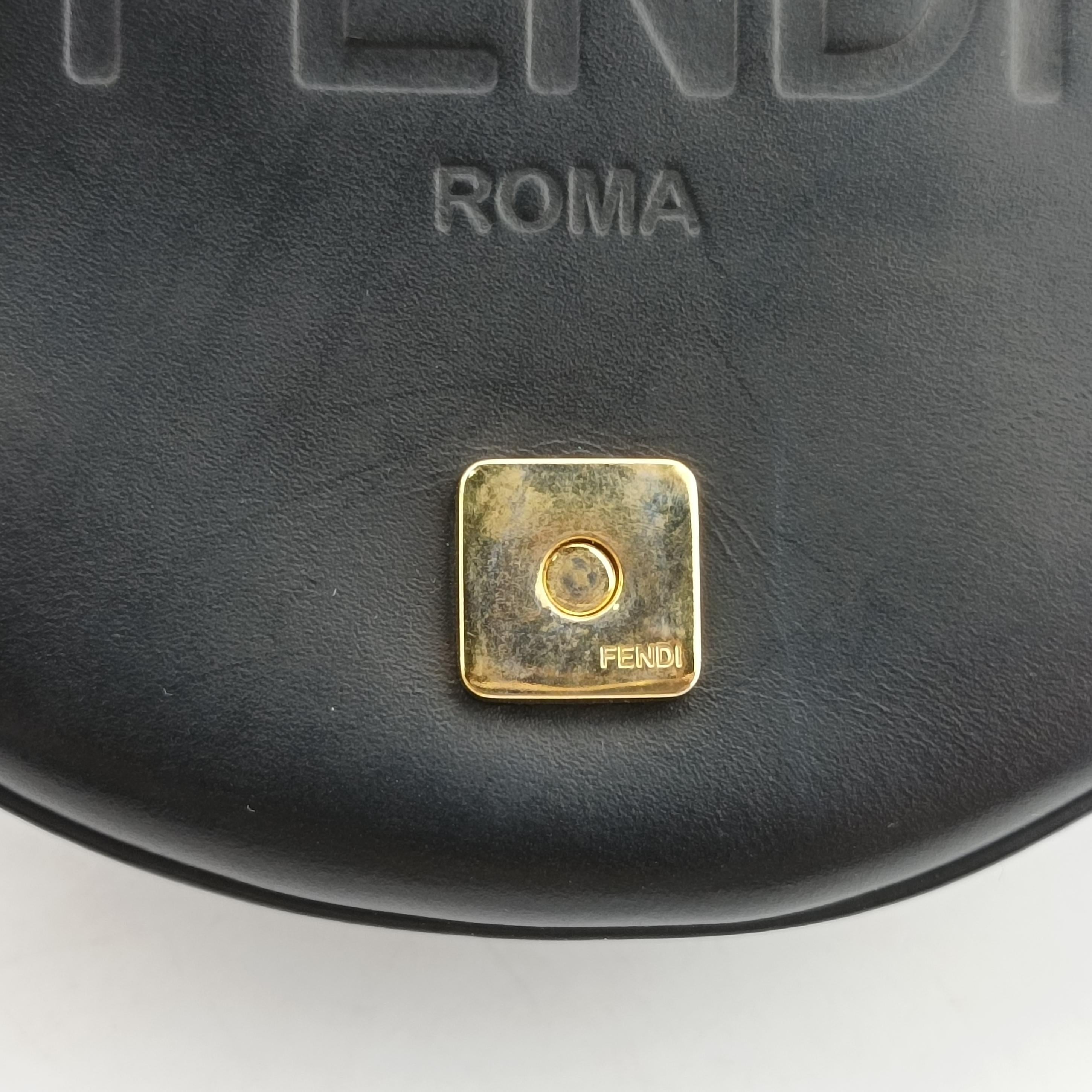 Vintage Fendi Moonlight Black Leather 8BT346 shoulderbag | stylenewstar