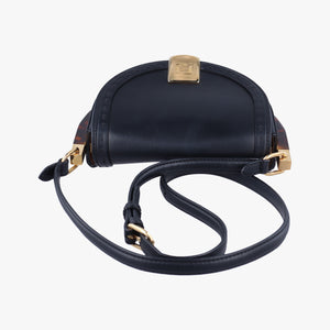 Vintage Fendi Moonlight Black Leather 8BT346 shoulderbag | stylenewstar