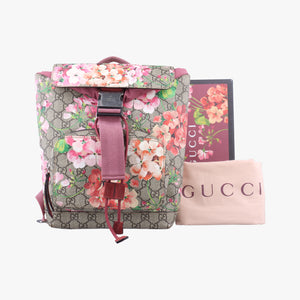 Pre-owned Gucci GG Blooms Beige×Multicolour PVC coated canvas 410544 backpack/rucksack | stylenewstar