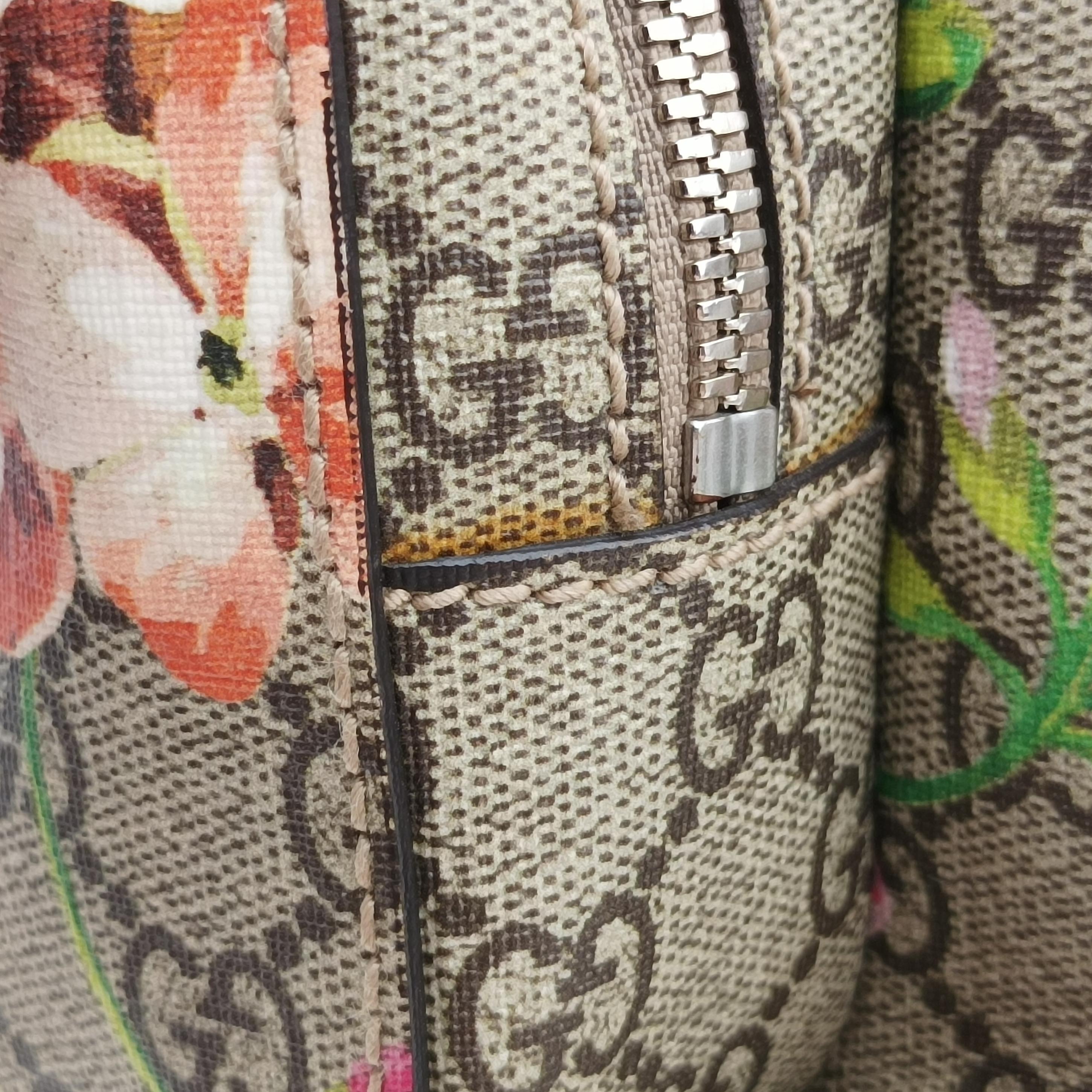 Pre-owned Gucci GG Blooms Beige×Multicolour PVC coated canvas 410544 backpack/rucksack | stylenewstar