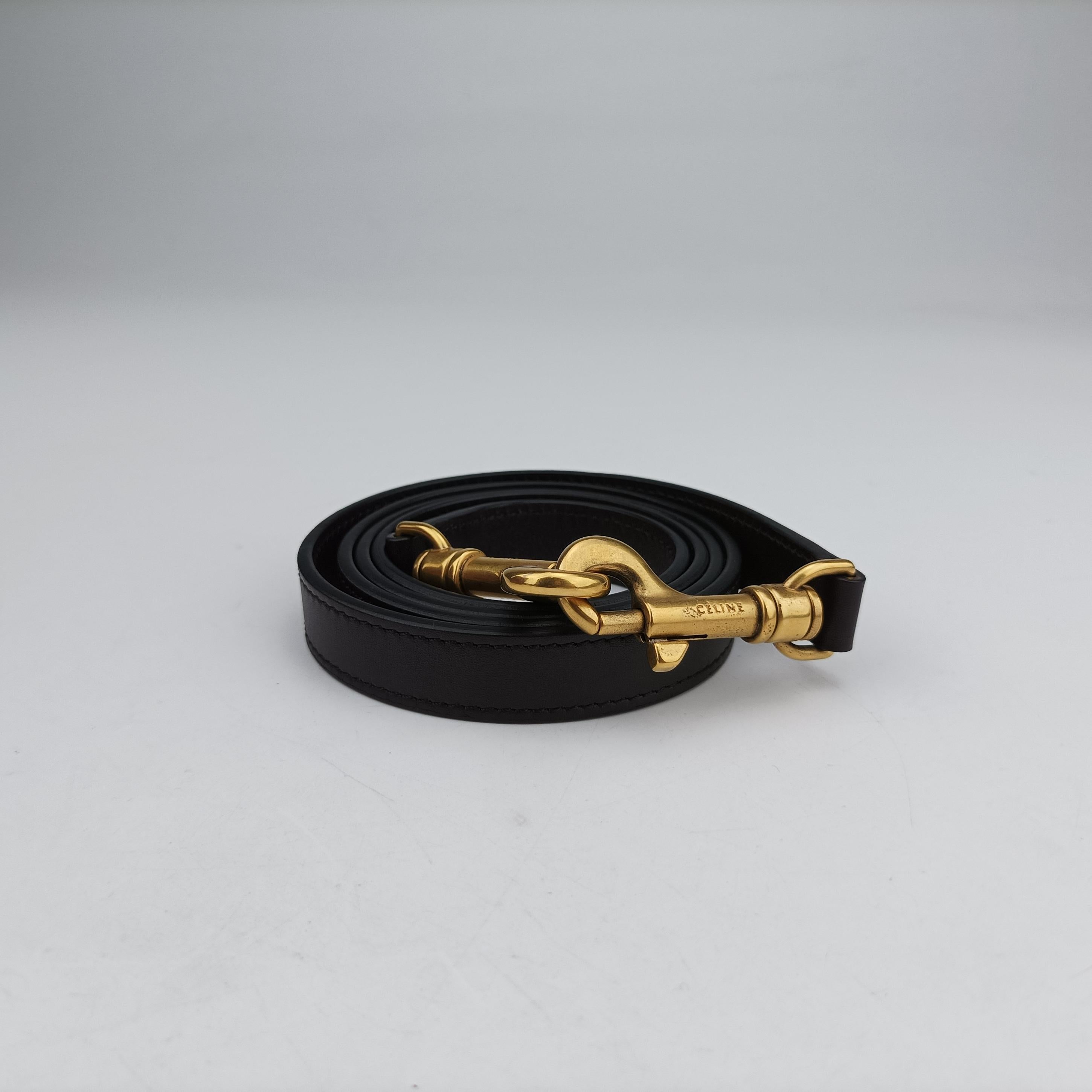 Vintage Celine luggage nano shopper Black×Red×Burgundy Leather  shoulderbag | stylenewstar