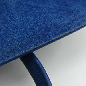 Pre-owned Celine Luggage Square Phantom Blue Leather  handbag | stylenewstar