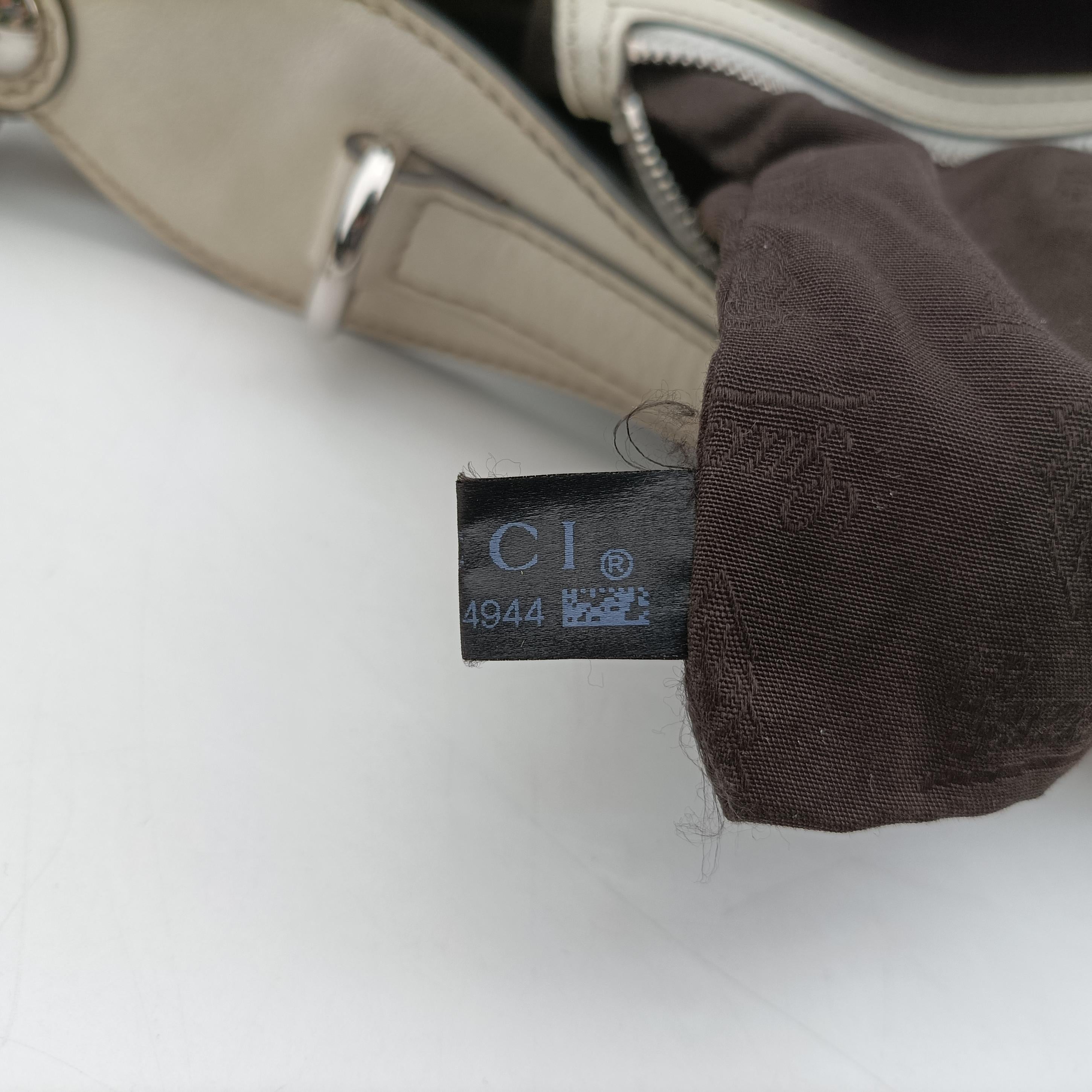 Secondhand Gucci Horsebit Creole Hobo White Leather 145826 shoulderbag | stylenewstar