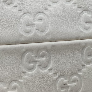 Secondhand Gucci Horsebit Creole Hobo White Leather 145826 shoulderbag | stylenewstar