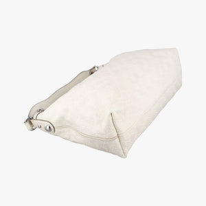 Secondhand Gucci Horsebit Creole Hobo White Leather 145826 shoulderbag | stylenewstar
