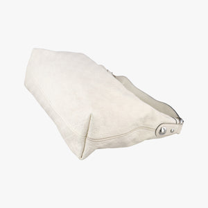 Secondhand Gucci Horsebit Creole Hobo White Leather 145826 shoulderbag | stylenewstar