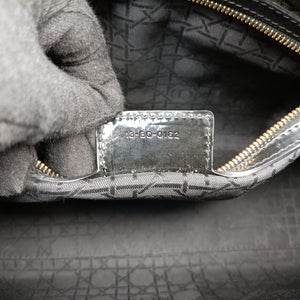 Pre-owned Christian Dior Lady Dior Black Patent  shoulderbag | stylenewstar