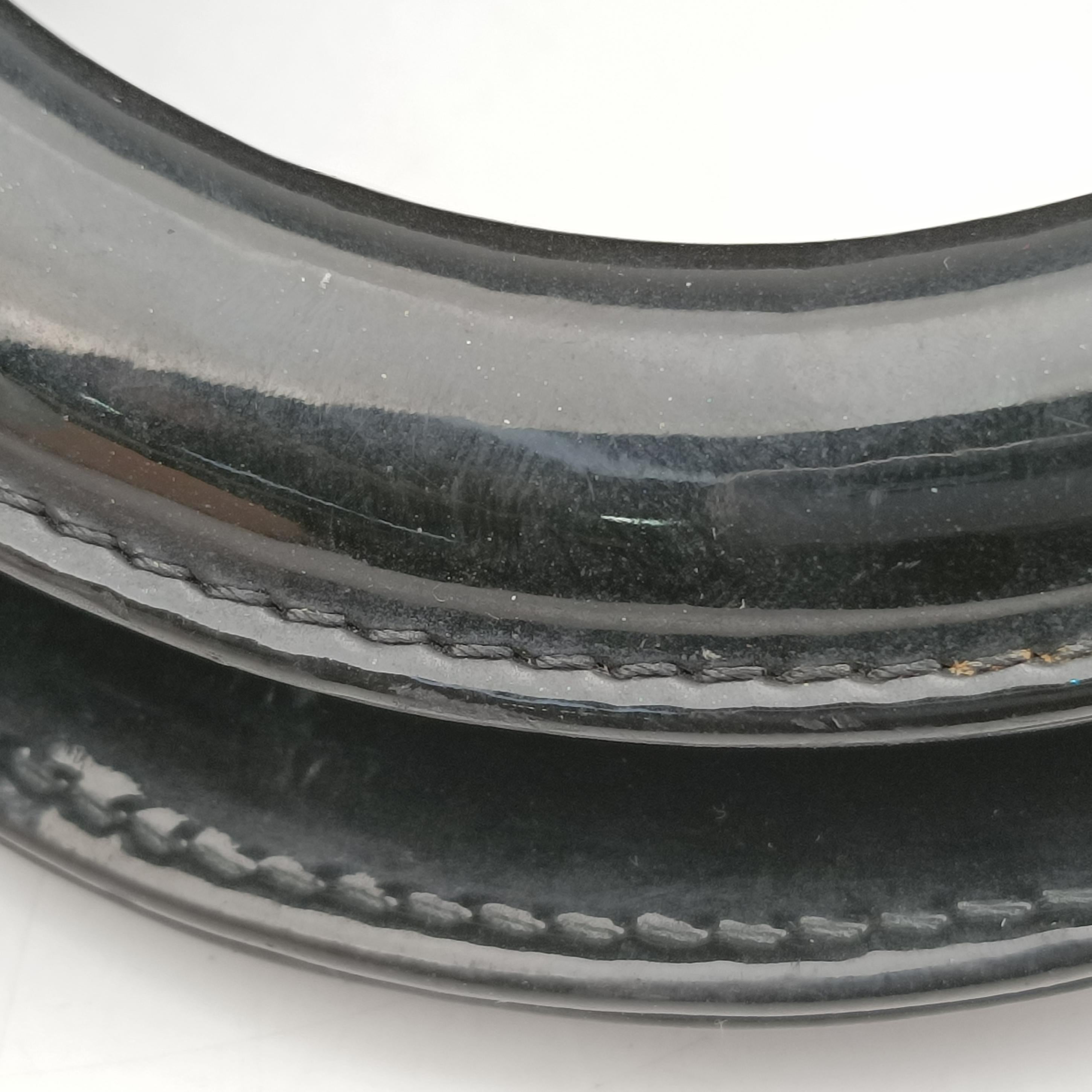 Pre-owned Christian Dior Lady Dior Black Patent  shoulderbag | stylenewstar