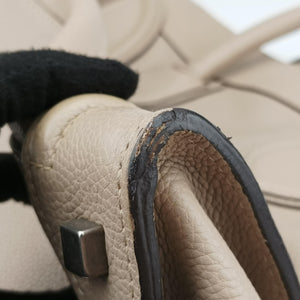 Secondhand Celine luggage mini shopper Grey leather  handbag | stylenewstar