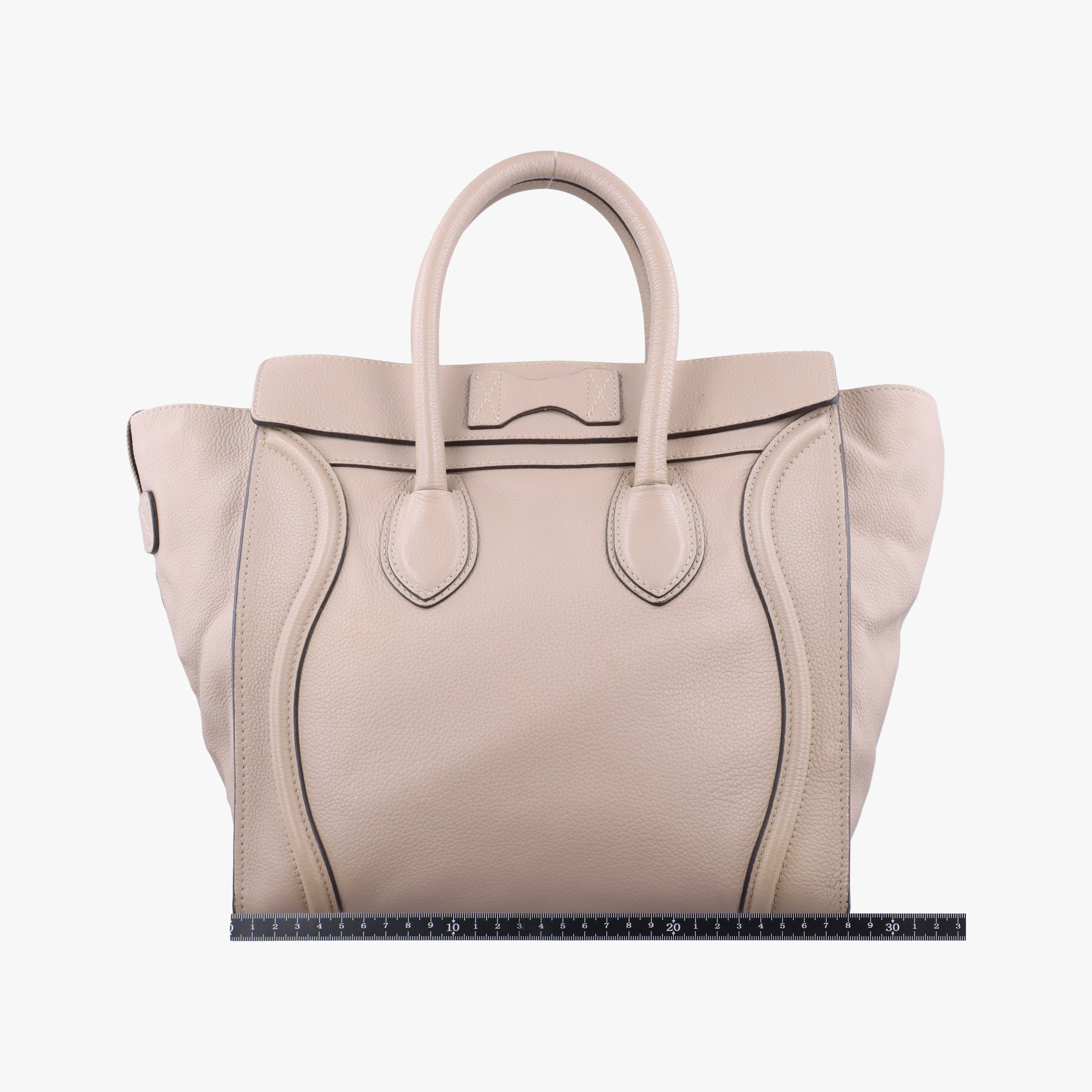 Secondhand Celine luggage mini shopper Grey leather  handbag | stylenewstar