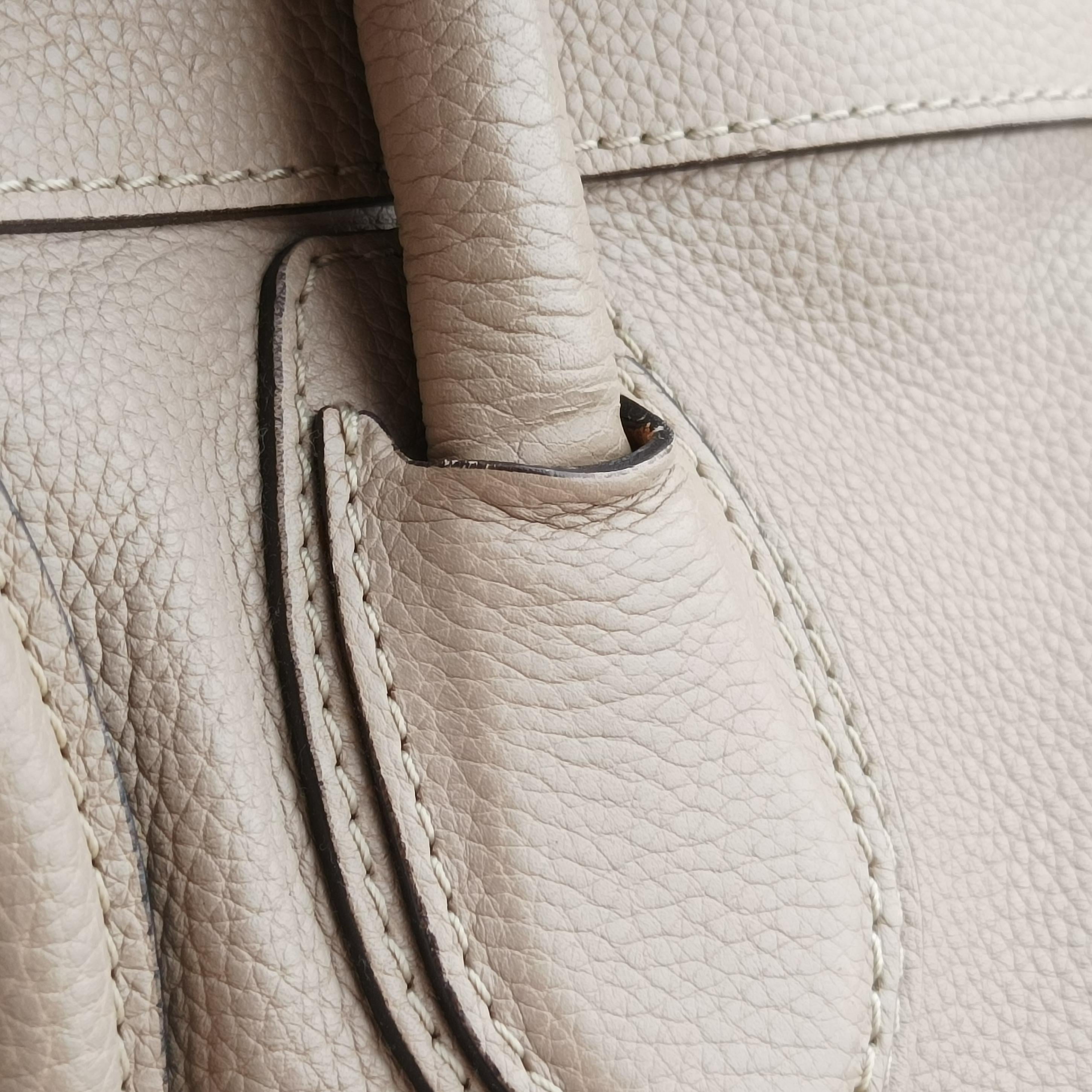 Secondhand Celine luggage mini shopper Grey leather  handbag | stylenewstar