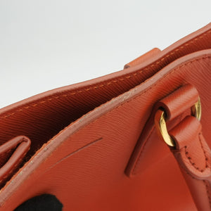 Pre-owned Prada Galleria Orange SAFFIANO Leather BN1844 handbag | stylenewstar