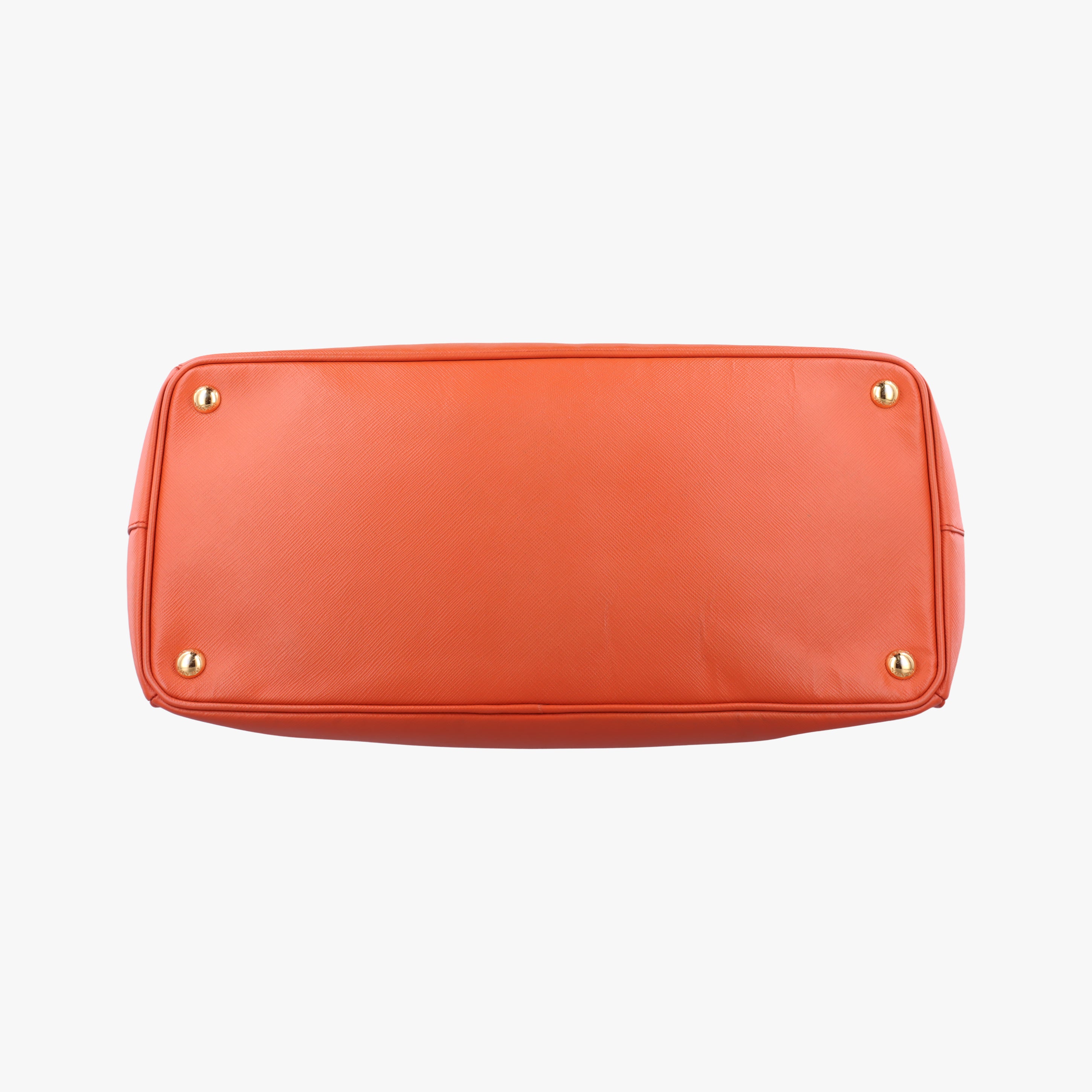 Pre-owned Prada Galleria Orange SAFFIANO Leather BN1844 handbag | stylenewstar