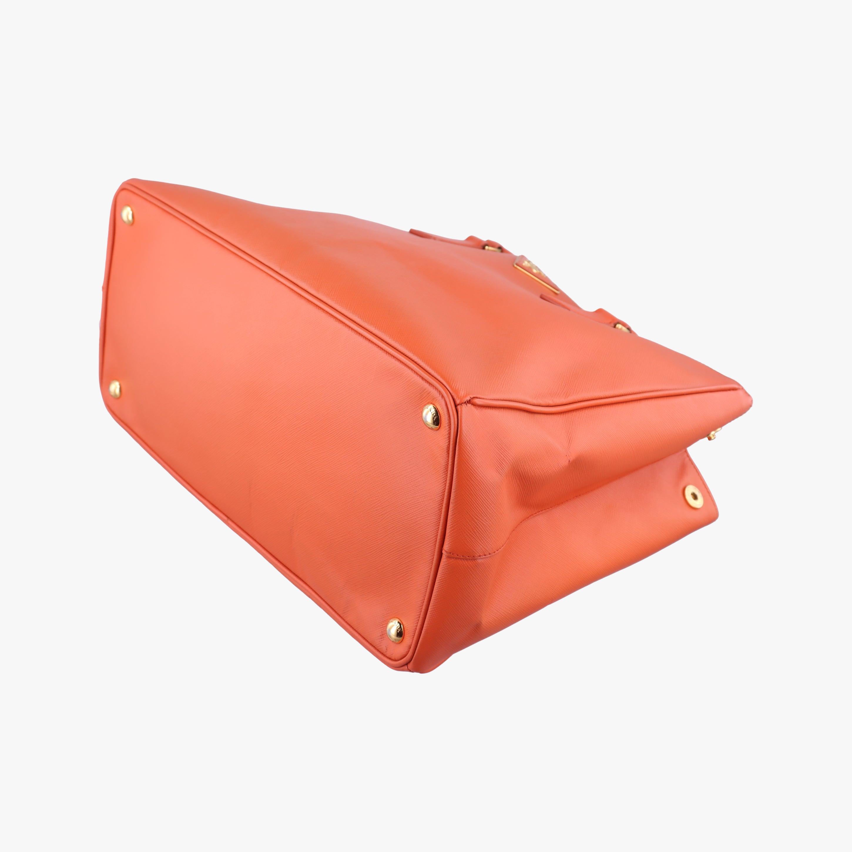 Pre-owned Prada Galleria Orange SAFFIANO Leather BN1844 handbag | stylenewstar