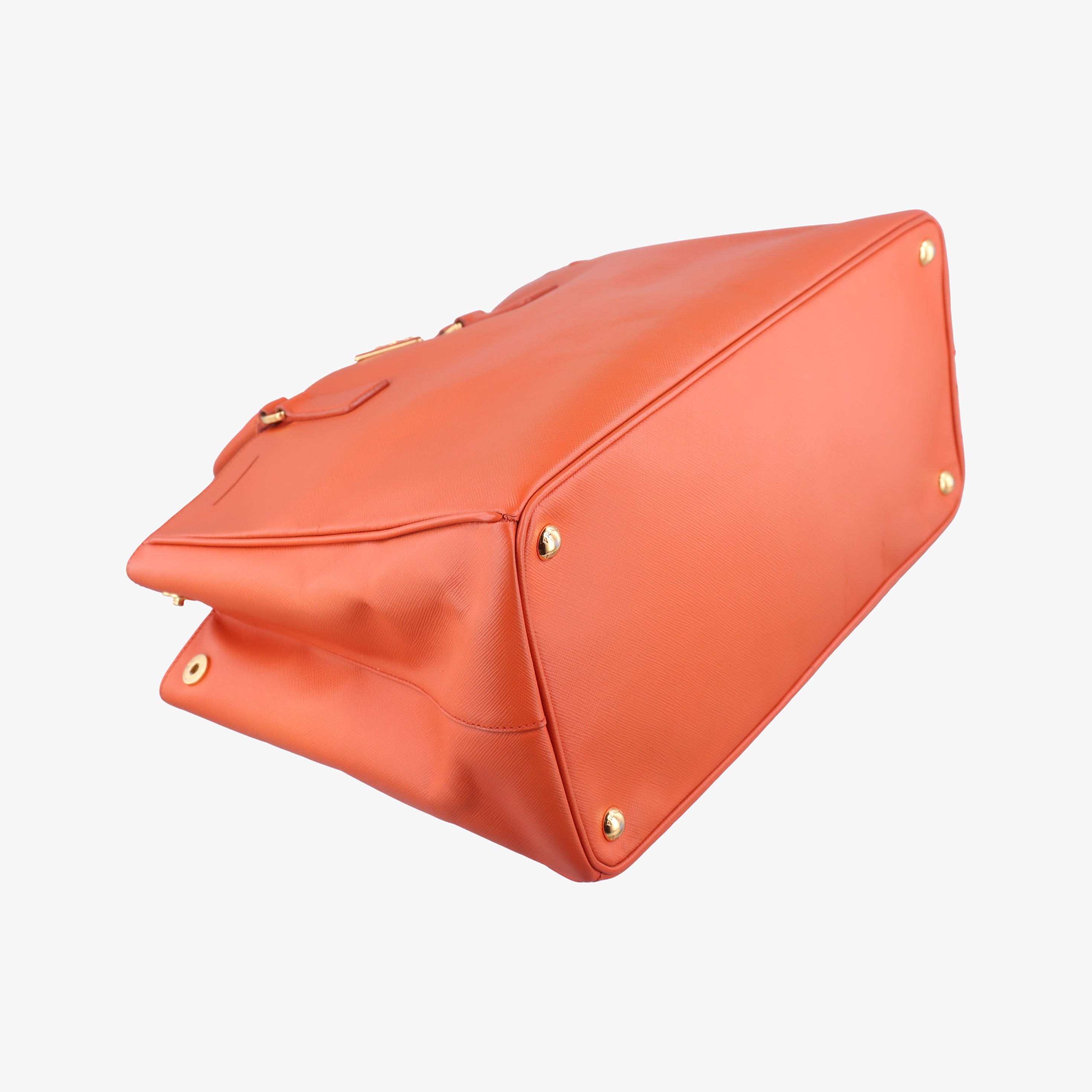 Pre-owned Prada Galleria Orange SAFFIANO Leather BN1844 handbag | stylenewstar