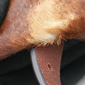 Pre-owned Fendi Mamma Baguette Brown pony hair 26325 shoulderbag | stylenewstar