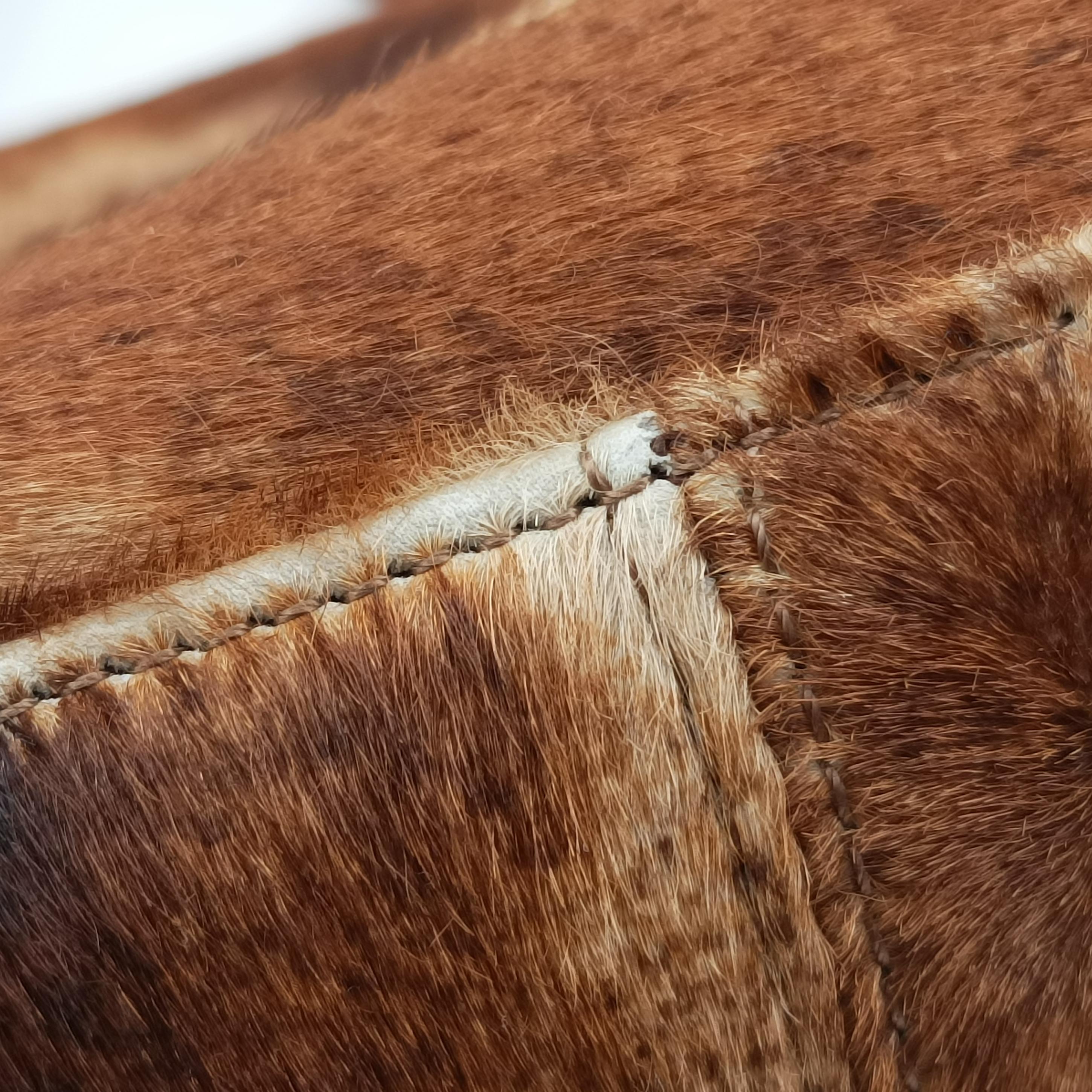 Pre-owned Fendi Mamma Baguette Brown pony hair 26325 shoulderbag | stylenewstar