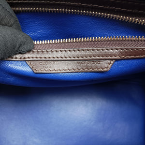 Vintage Celine Luggage Mini Shopper Brown×blue×red Leather  handbag | stylenewstar