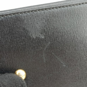 Pre-owned Fendi 2 JOURS Black Leather 8BH250 shoulderbag | stylenewstar