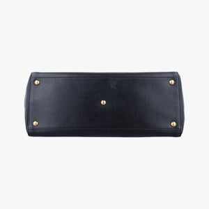 Pre-owned Fendi 2 JOURS Black Leather 8BH250 shoulderbag | stylenewstar