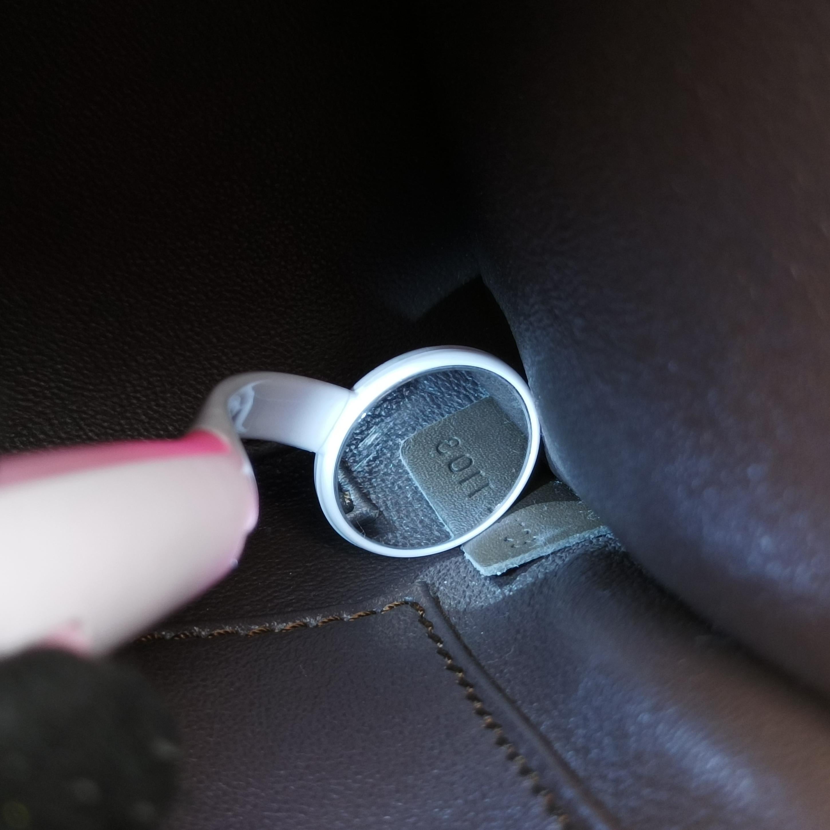 Pre-owned Celine luggage nano shopper Blue×white×Brown snakeskin  shoulderbag | stylenewstar