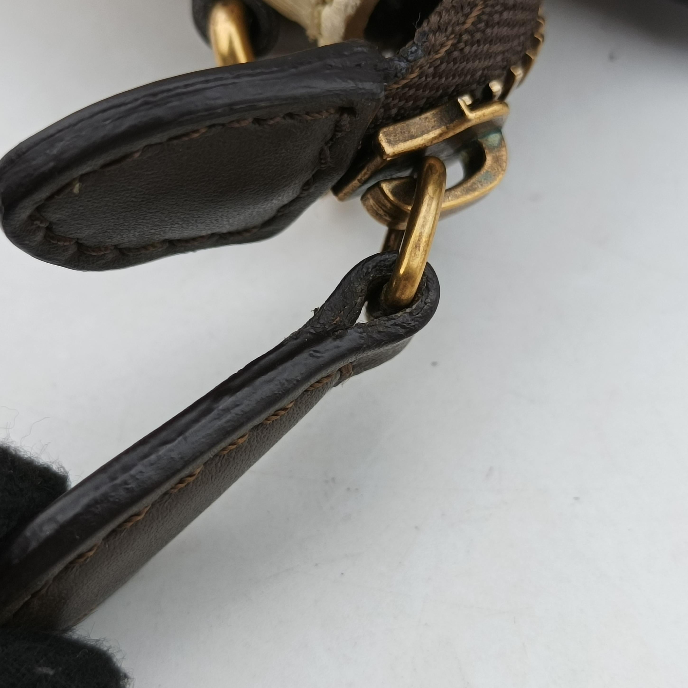 Pre-owned Celine luggage nano shopper Blue×white×Brown snakeskin  shoulderbag | stylenewstar