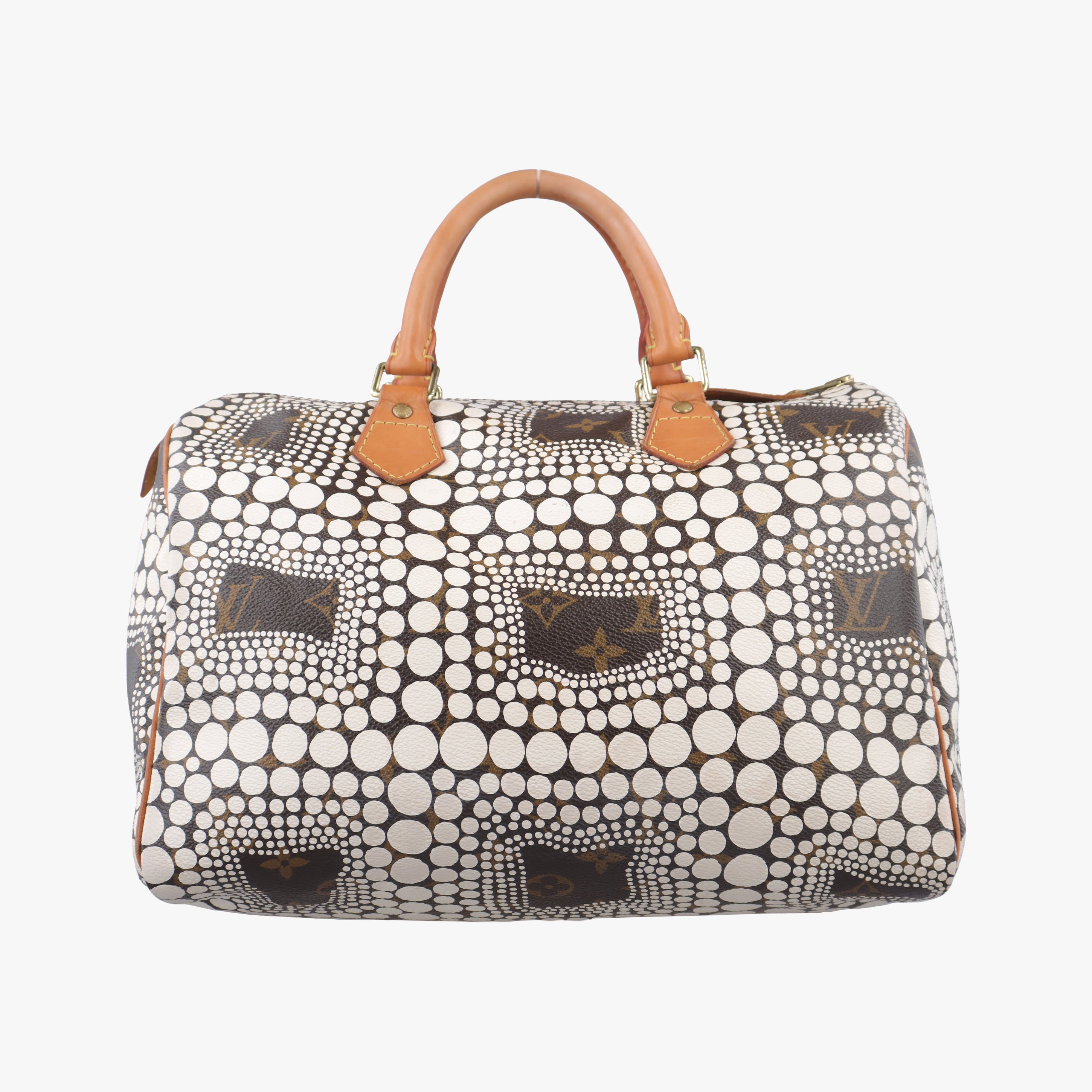 Secondhand Louis Vuitton Monogram Town Speedy 30 Brown x White Monogram canvas　　　　　　　　　 M40690 handbag | stylenewstar