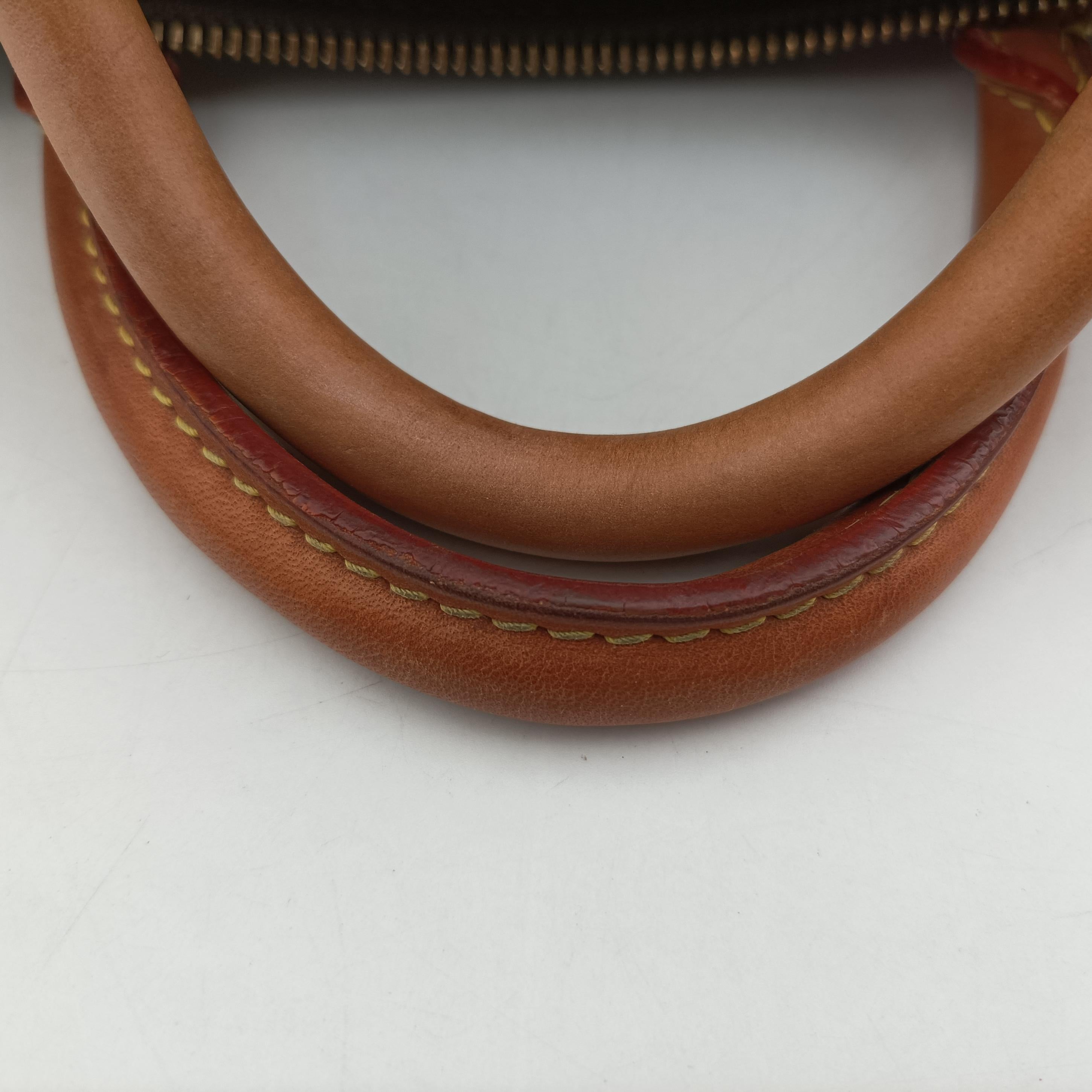 Secondhand Louis Vuitton Monogram Town Speedy 30 Brown x White Monogram canvas　　　　　　　　　 M40690 handbag | stylenewstar