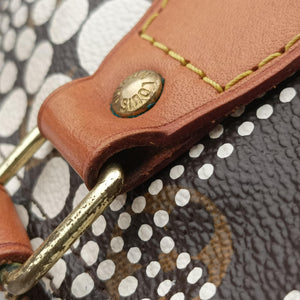 Secondhand Louis Vuitton Monogram Town Speedy 30 Brown x White Monogram canvas　　　　　　　　　 M40690 handbag | stylenewstar