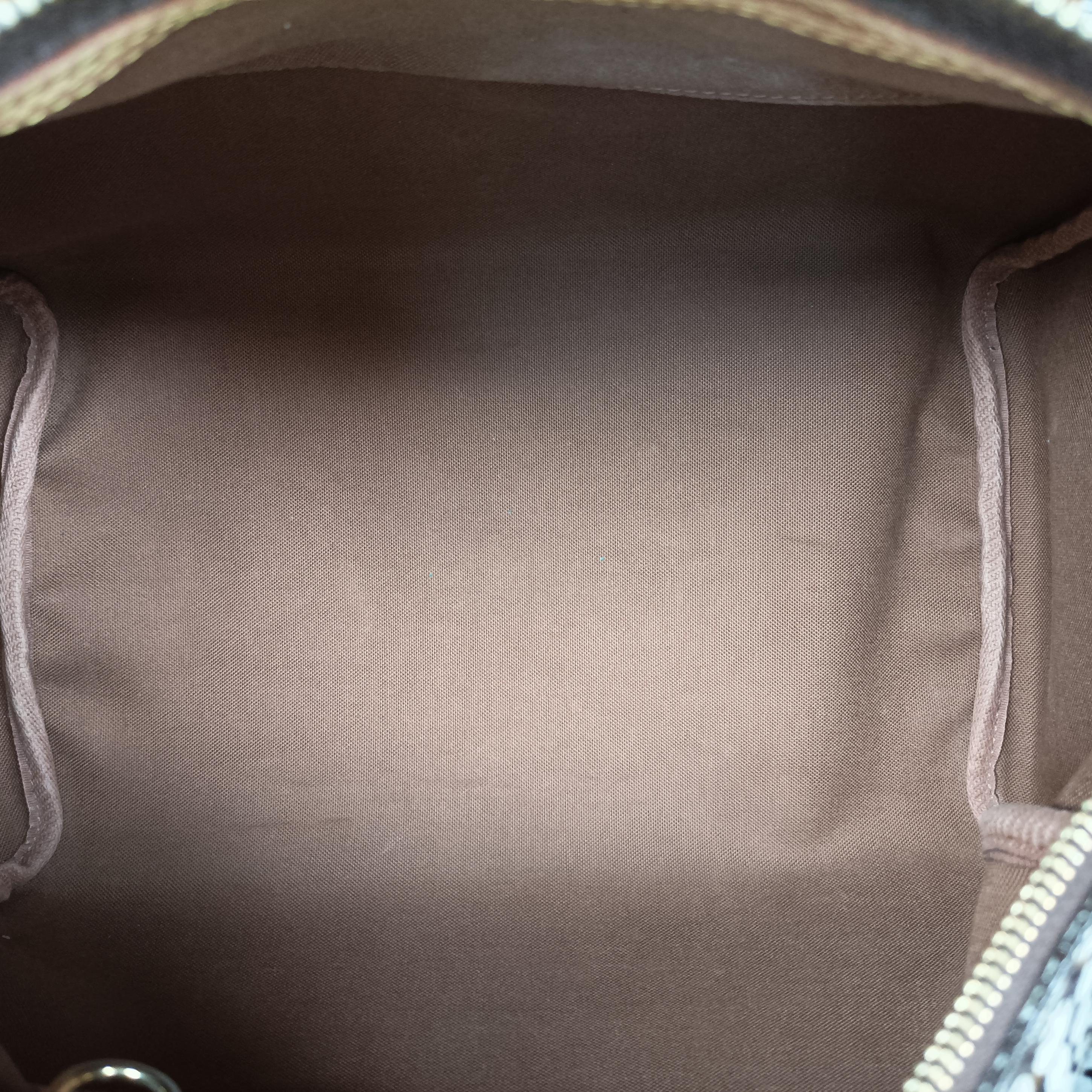 Secondhand Louis Vuitton Monogram Town Speedy 30 Brown x White Monogram canvas　　　　　　　　　 M40690 handbag | stylenewstar