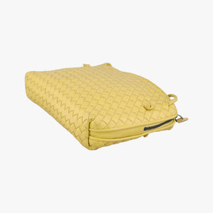 Pre-owned Bottega Veneta NODINI Intrecciato Yellow lambskin  shoulderbag | stylenewstar